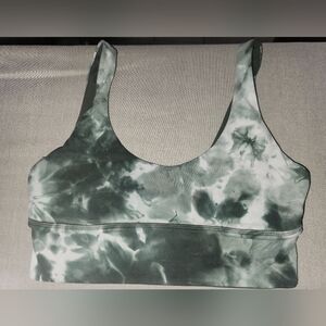 lululemon athletica Green Tie-Dye Sports Bra